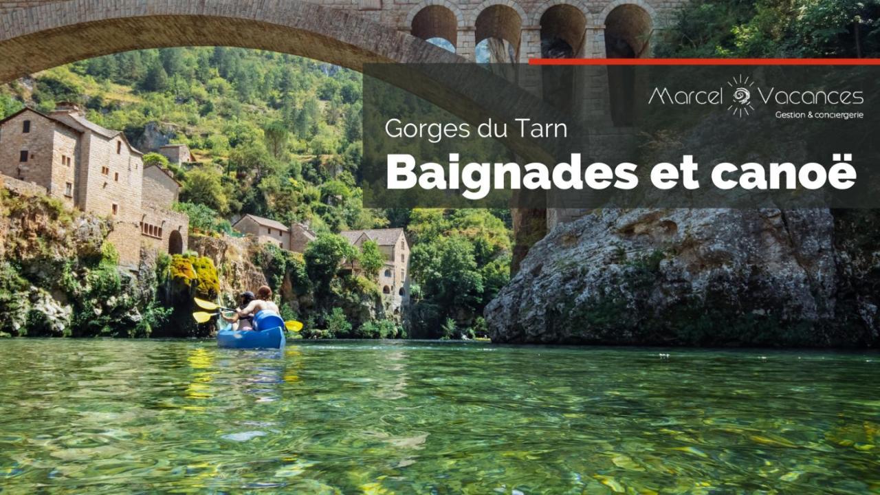 Gorges Du Tarn - Maisonnette A Flanc De Falaise Sainte-Énimie 외부 사진